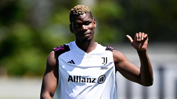 LOS ANGELES, CALIFORNIA - JULY 26: Paul Pogba of Juventus during a training session on July 26, 2023 in Los Angeles, California. (Photo by Daniele Badolato - Juventus FC/Juventus FC via Getty Images)