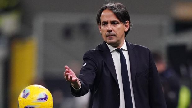 Inter?s Simone Inzaghi during the Serie A soccer  match between Inter  and Napoli  at the San Siro Stadium in Milan , north Italy - Sunday , March 17, 2024. Sport - Soccer . (Photo by Spada/LaPresse)