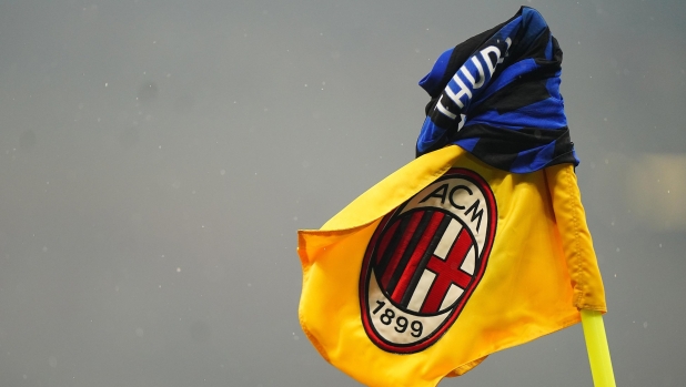 flag AC MILAN Jersey Thuram  the Serie A soccer  match between Milan and Inter  at  San Siro stadium   , north Italy - Monday  22 , April , 2024. Sport - Soccer . (Photo by Spada/LaPresse)