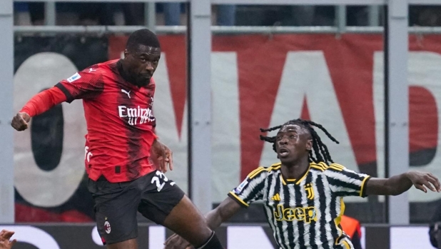 Fikayo Tomori during AC Milan vs Juventus FC, Serie A, at Giuseppe Meazza Stadium on October 22th, 2023. (Photo by Alessio Morgese/NurPhoto) (Photo by Alessio Morgese / NurPhoto / NurPhoto via AFP)