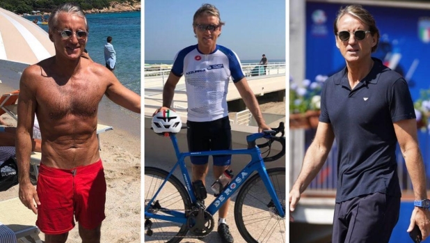 Roberto Mancini, un ct sempre in forma: tra padel e bici, a 61 anni ha un fisico super