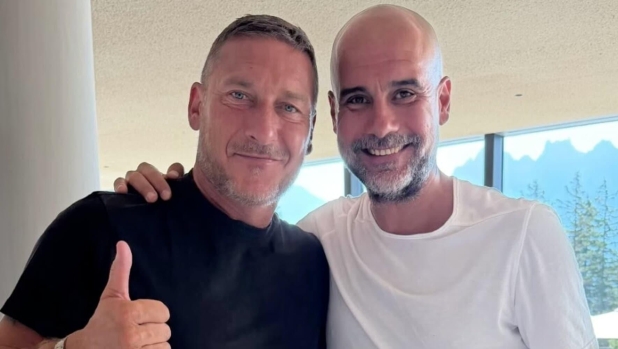 Totti e Guardiola, quando due leggende s'incontrano in Trentino Alto Adige