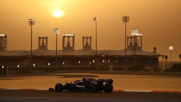 Valtteri Bottas (Mercedes) durante i test in Bahrain. Getty Images