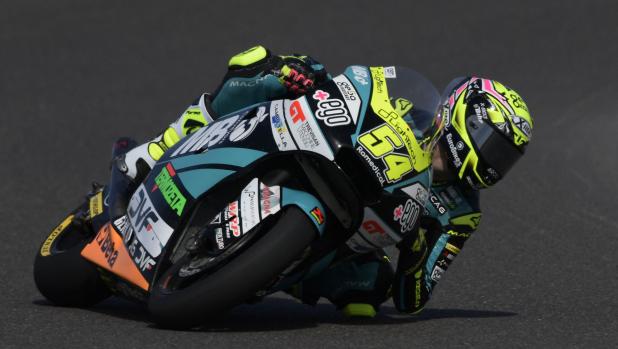 Boscoscuro MB Conveyors Speed Up Spanish rider Fermin Aldeguer takes part in the free practice 2 to get in the pole position of the Argentina Grand Prix Moto2 at the Termas de Rio Hondo circuit, in Termas de Rio Hondo, in the Argentine northern province of Santiago del Estero, on April 2, 2022. (Photo by JUAN MABROMATA / AFP)