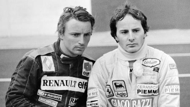 Rene Arnoux e Gilles Villeneuve, eroi di Digione 79. Getty