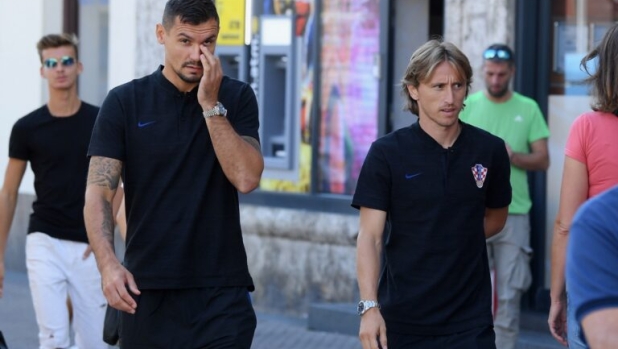 04.09.2019., Zagreb - Luka Modric i Dejan Lovren u setnji gradom.

Photo: Marko Lukunic/PIXSELL