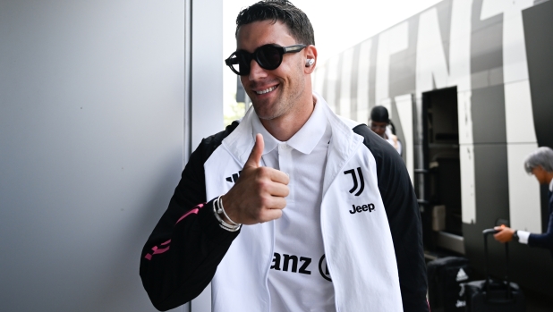 TURIN, ITALY - JULY 21: Dusan Vlahovic of Juventus during the team travel to San Francisco on July 21, 2023 in Turin, Italy. (Photo by Daniele Badolato - Juventus FC/Juventus FC via Getty Images)