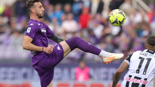 FLORENCE, ITALY - MAY 14: Gaetano Castrovilli of ACF Fiorentina in action during the Serie A match between ACF Fiorentina and Udinese Calcio at Stadio Artemio Franchi on May 14, 2023 in Florence, Italy. (Photo by Gabriele Maltinti/Getty Images)