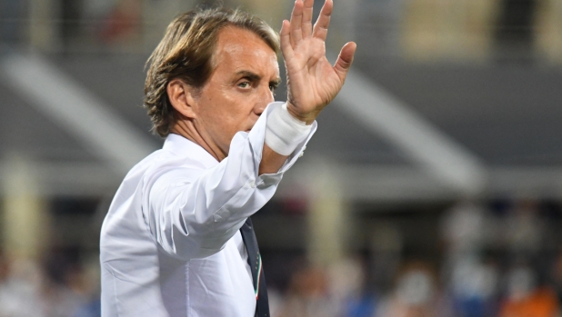 Italy's head coach Roberto Mancini during the European Qualifiers for World Cup  Qualifying round - Group C between Italy and Bulgaria at the Artemio Franchi stadium in Florence, Italy, 02 September 2021 ANSA/CLAUDIO GIOVANNINI
