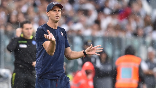 Bologna coach Tiago Motta gesture during the italian Serie A soccer match Juventus FC vs Bologna FC at the Allianz Stadium in Turin, Italy, 27 August 2023 ANSA/ALESSANDRO DI MARCO