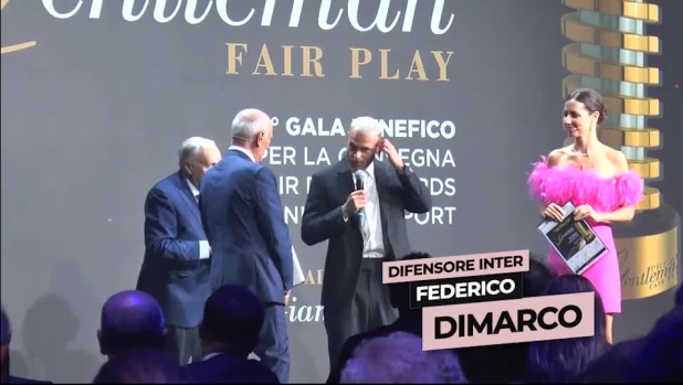 Il giocatore ha parlato dal palco del premio gentleman