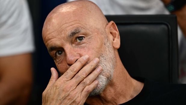 AC Milan's Italian coach Stefano Pioli is pictured before the UEFA Champions League 1st round group F football match between AC Milan and Newcastle at the San Siro stadium in Milan on September 19, 2023. (Photo by GABRIEL BOUYS / AFP)