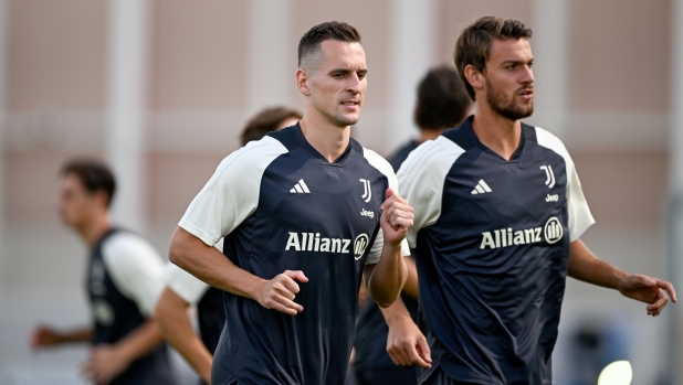 TURIN, ITALY - SEPTEMBER 14: Arkadiusz Krystian Milik of Juventus during a training session at JTC on September 14, 2023 in Turin, Italy. (Photo by Daniele Badolato - Juventus FC/Juventus FC via Getty Images)