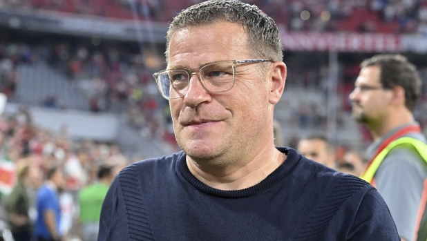 Max EBERL (sports director Leipzig), single image, cut single motif, portrait, portrait, portrait. Football DFL Supercup 2023 / FC Bayern Munich - RB Leipzig 0-3 on August 12th, 2023 in Munich ALLIANZAREN A. ? (Photo by Frank Hoermann/SVEN SIMON / SVEN SIMON / dpa Picture-Alliance via AFP)