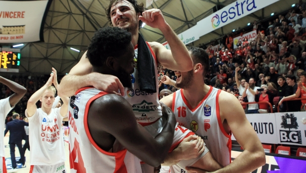 Gianluca Della Rosa Estra Pistoia - GEVI Napoli Basket  Legabasket LBA Serie A UnipolSai 2023-2024 Pistoia, 02/12/2023 Foto M.Nucci / Ciamillo-Castoria