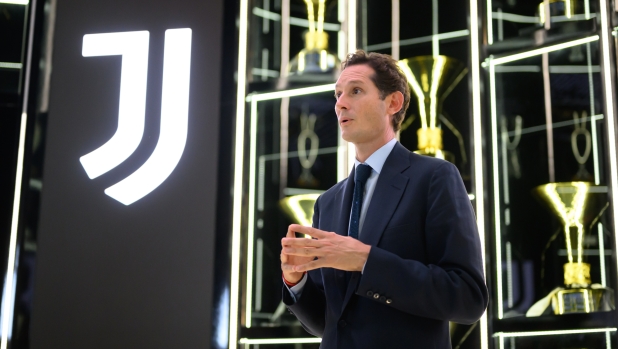 TURIN, ITALY - OCTOBER 9: John Elkann during the Trophies Temple Opening at Jmuseum on October 9, 2023 in Turin, Italy. (Photo by Daniele Badolato - Juventus FC/Juventus FC via Getty Images)