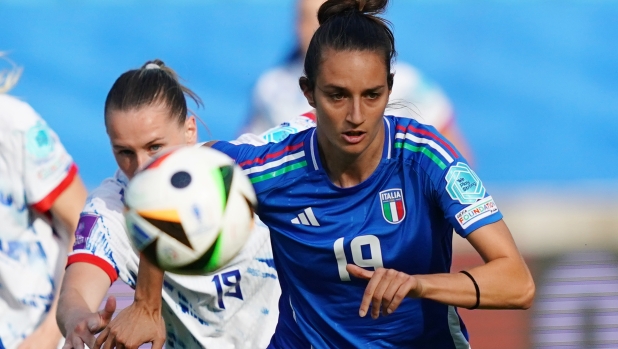 Italia's Martina Lenzini uring the UEFA womens European Qualifiers soccer match between Italy and Norway at Paolo Mazza Stadium in Ferrara -Italy - Tuesday, June 4 , 2024. Sport - Soccer . (Photo by Spada/LaPresse)