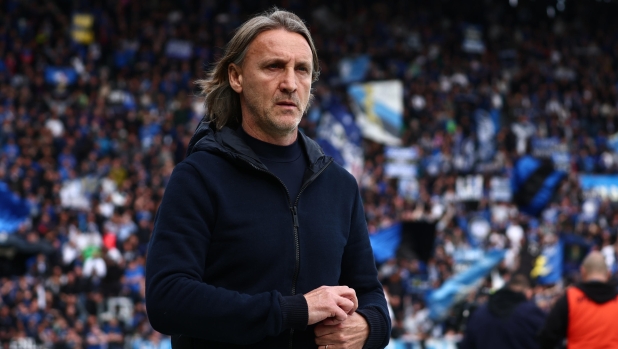 Empoli's coach Davide Nicola during the Italian Serie A soccer match Atalanta BC vs Empoli FC at Gewiss Stadium in Bergamo, Italy, 28 April 2024. ANSA/MICHELE MARAVIGLIA