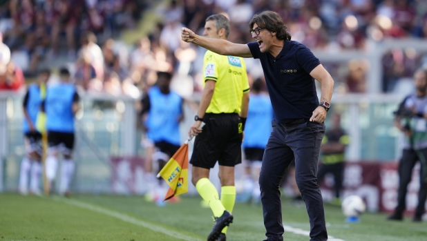 Torino?s head coach Paolo Vanoli during the Serie A soccer match between Torino FC and Lecce at the Stadio Olimpico Grande Torino in Turin, north west Italy - September 15, 2024. Sport - Soccer EXCLUSIVE TORINO FC (Photo by Fabio Ferrari/LaPresse)