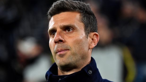 TURIN, ITALY - DECEMBER 11: Thiago Motta, Head Coach of Juventus, looks on during the UEFA Champions League 2024/25 League Phase MD6 match between Juventus and Manchester City at Juventus Stadium on December 11, 2024 in Turin, Italy. (Photo by Valerio Pennicino/Getty Images)