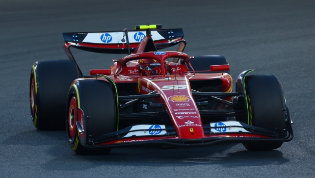 ABU DHABI, UNITED ARAB EMIRATES - DECEMBER 08: Carlos Sainz of Spain driving (55) the Ferrari SF-24 on track during the F1 Grand Prix of Abu Dhabi at Yas Marina Circuit on December 08, 2024 in Abu Dhabi, United Arab Emirates. (Photo by Joe Portlock/Getty Images)