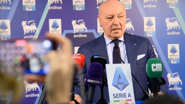 Beppe Marotta all’Assemblea Lega Serie A  - Milano, Venerdì 20 Dicembre 2024  (Foto Claudio Furlan/Lapresse)  Lega Serie A Assembly - Milan, Friday, December 20, 2024  (Photo Claudio Furlan/Lapresse)