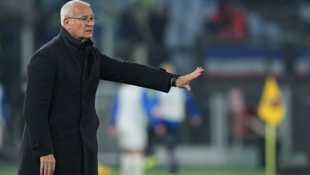 Roma’s head coach Claudio Ranieri during the Italian Cup Frecciarossa Round of 16 soccer match between Roma and Sampdoria at the Rome\'s Olympic stadium, Italy - Wednesday  December 18, 2024 - Sport  Soccer ( Photo by Alfredo Falcone/LaPresse )