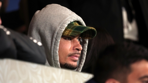 COMO, ITALY - DECEMBER 15: Dele Alli attends the match between Como 1907 and Roma at Giuseppe Sinigaglia Stadium on December 15, 2024 in Como, Italy. (Photo by Jacopo M. Raule/Getty Images for Como 1907)