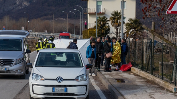 Foto Enrico Pretto/LaPresse
24 Gennaio 2025 Mezzocorona, Italia 
Cronaca
investimento ciclista Sara Piffer