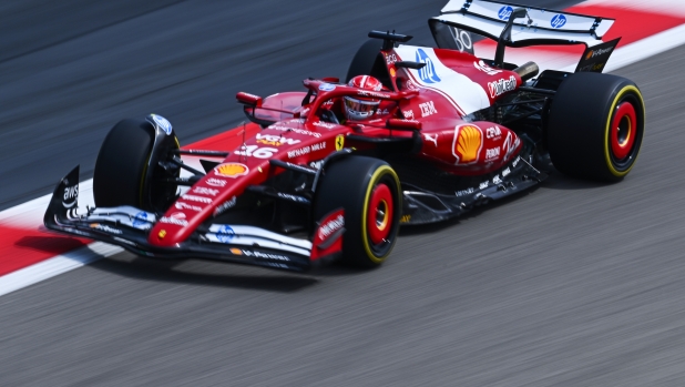 BAHRAIN, BAHRAIN - FEBRUARY 28: Charles Leclerc of Monaco driving the (16) Scuderia Ferrari SF-25 on track during day three of F1 Testing at Bahrain International Circuit on February 28, 2025 in Bahrain, Bahrain. (Photo by Clive Mason/Getty Images)