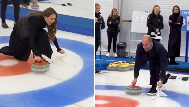 Kate e William, l'allenamento di curling per superare le voci di crisi