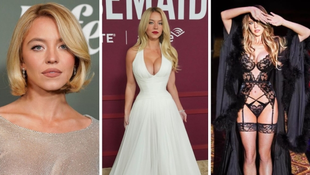 Sydney Sweeney appende reggiseni sulla scritta Hollywood e finisce nei guai