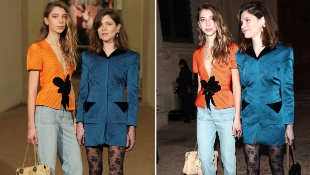 Vittoria Puccini insieme alla figlia 19enne incantano Roma