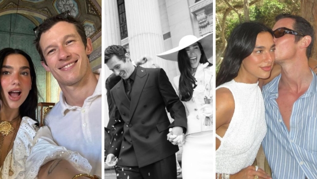 Dua Lipa pubblica le prime foto del matrimonio, a Palermo tutto pronto per la festa