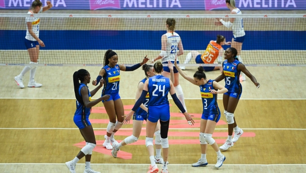 Nations League, l'Italia vola con Antropova e Adigwe: 3-0 anche all'Olanda