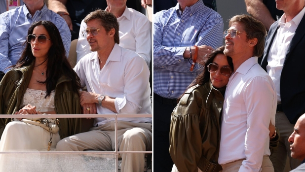 Brad Pitt e Ines de Ramon incantano Parigi: sorrisi e tenerezze al Roland Garros