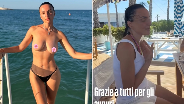 Il compleanno bollente di Arisa: festeggia 44 anni con una foto in topless