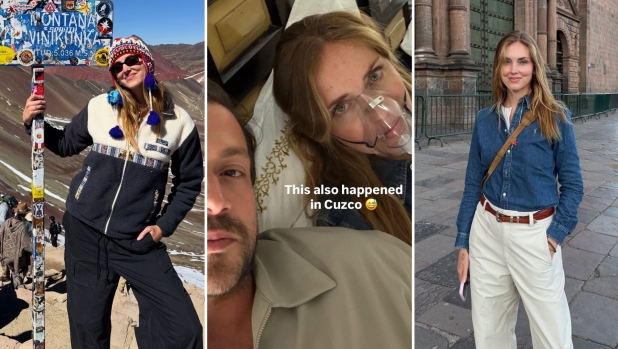 Chiara Ferragni in Perù con la maschera per l'ossigeno: ecco cosa è successo
