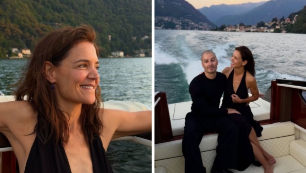 Katie Holmes innamorata sul lago di Como, le foto con il fidanzato
