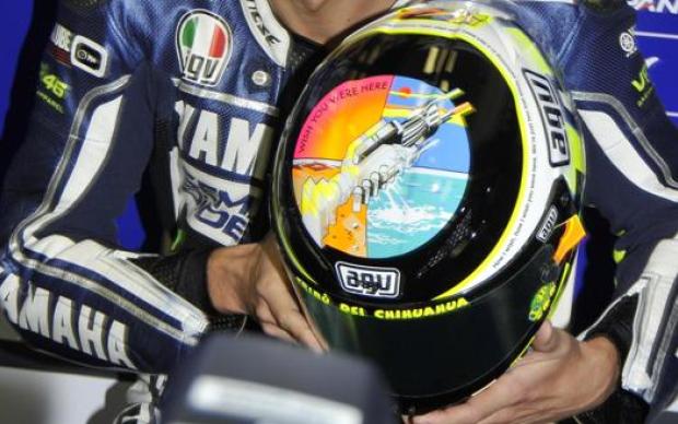 I caschi che hanno fatto la storia di Valentino Rossi - Motociclismo