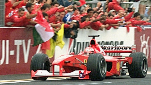 Michael Schumacher vince il GP del Giappone 2000 e il titolo Mondiale