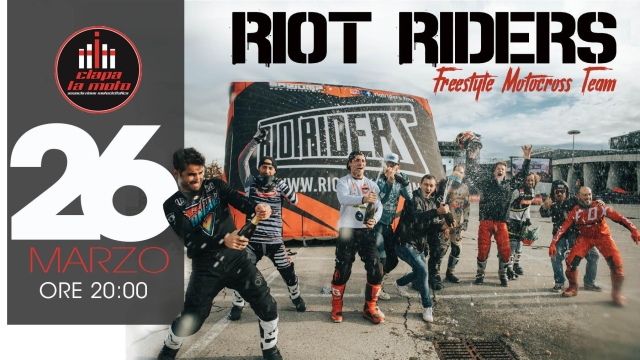 Sabato 26 marzo, ore 20, da Ciapa La Moto la presentazione del team Riot Riders