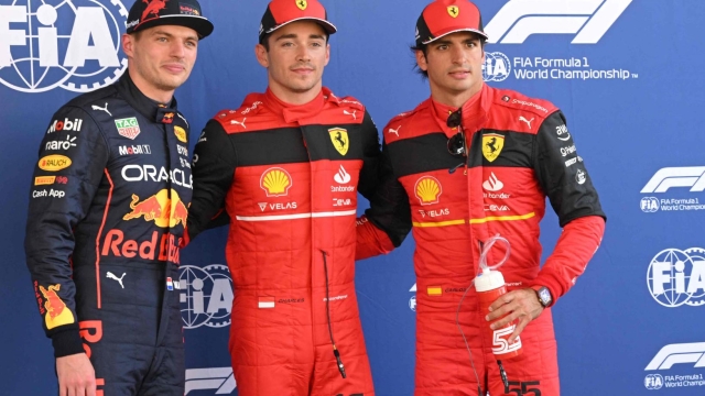Da sin Verstappen, Leclerc e Sainz. AFP