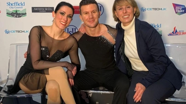 Barbara Fusar Poli con Charlène Guignard e Marco Fabbri