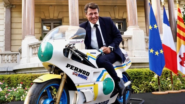 Christian Estrosi, sindaco di Nizza ed ex motociclista