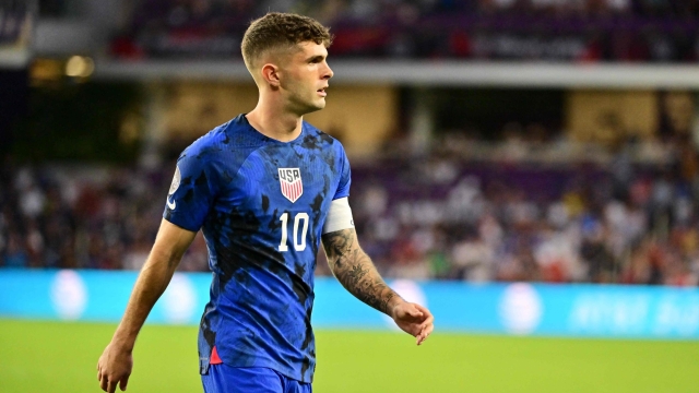ORLANDO, FLORIDA - MARCH 27: Christian Pulisic #10 of United States of America looks on in the first half of a game against the El Salvador at Exploria Stadium on March 27, 2023 in Orlando, Florida.   Julio Aguilar/Getty Images/AFP (Photo by Julio Aguilar / GETTY IMAGES NORTH AMERICA / Getty Images via AFP)