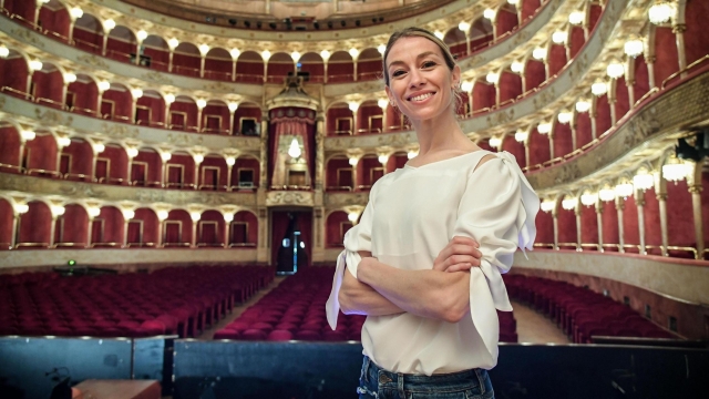 Eleonora Abbagnato durante la conferenza stampa di presentazione della nuova Stagione dOpera e Balletto 2017/2018 del Teatro dellOpera di Roma, 26 giugno 2017. ANSA/ALESSANDRO DI MEO