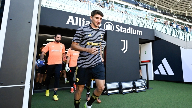 TURIN, ITALY - AUGUST 9: Andrea Cambiaso of Juventus during the friendly match between Juventus A and Juventus B at Allianz Stadium on August 9, 2023 in Turin, Italy. (Photo by Daniele Badolato - Juventus FC/Juventus FC via Getty Images)