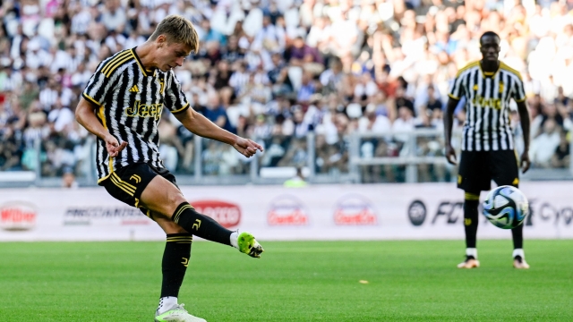 TURIN, ITALY - AUGUST 9: Hans Nicolussi Caviglia of Juventus during the friendly match between Juventus A and Juventus B at Allianz Stadium on August 9, 2023 in Turin, Italy. (Photo by Daniele Badolato - Juventus FC via Getty Images)