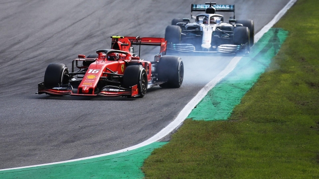 © Photo4 / LaPresse
08/09/2019 Monza, Italy
Sport 
Grand Prix Formula One Italia 2019
In the pic: Charles Leclerc (MON) Scuderia Ferrari SF90 and Lewis Hamilton (GBR) Mercedes AMG F1 W10